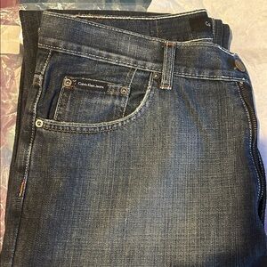 Calvin Klein Men's Dark Blue Relaxed Jeans